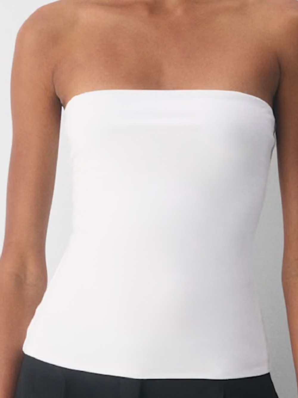 Women's Aritzia Casual Contour White Strapless Tube Top Size M